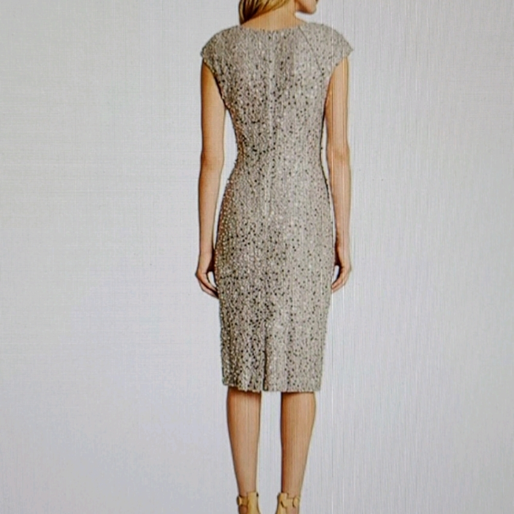 Tahari ASL Sequin Lace Dress - Picture 8 of 15
